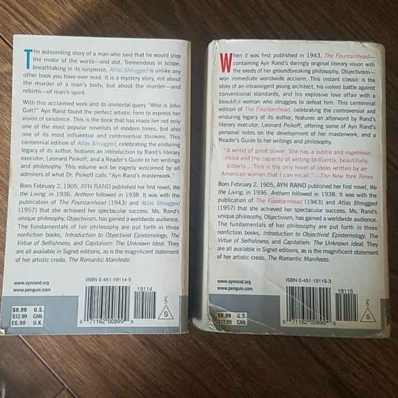 Atlas Shrugged & The Fountainhead by Ayn Rand - Picture 2 of 8